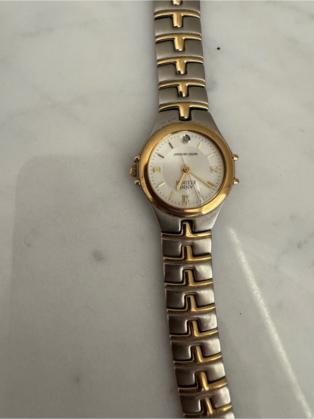 Anne Klein II Women's Two-Tone Quartz Water Resistant 100ft Date Dress Watch